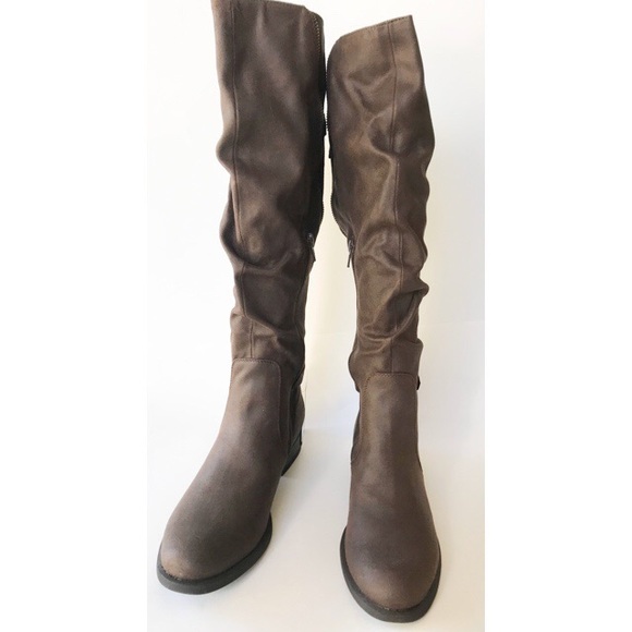 Leto Slouchy Flat Knee-High Riding Boots - Picture 3 of 7